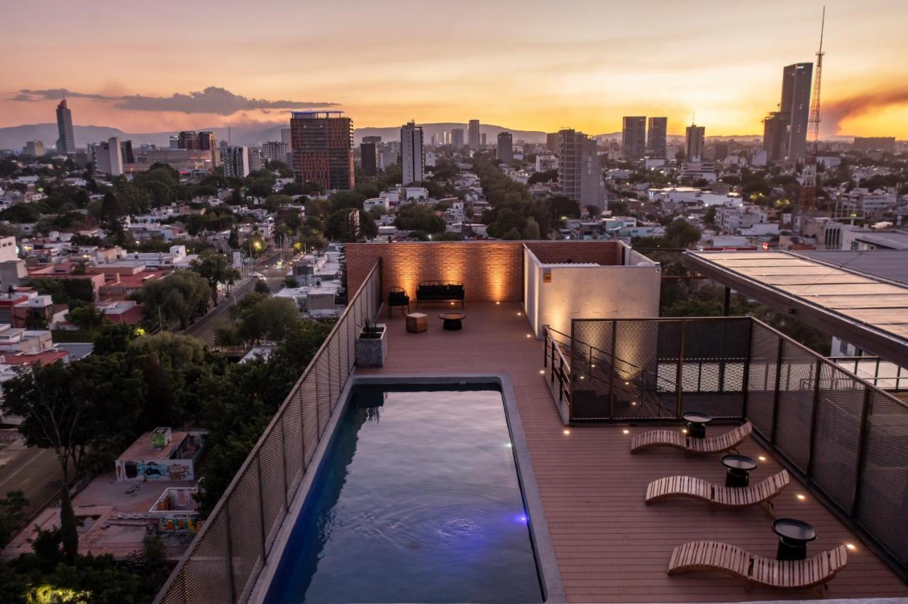 Galeria Flat Rooftop Pool Witgdl Guadalajara Dış mekan fotoğraf