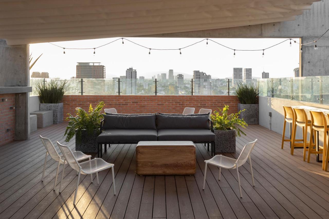 Galeria Flat Rooftop Pool Witgdl Guadalajara Dış mekan fotoğraf